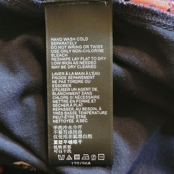 Anthropologie Dakota Embroidered Floral Square Neck Top Bell Sleeve Blue Boho M - Picture 15 of 16